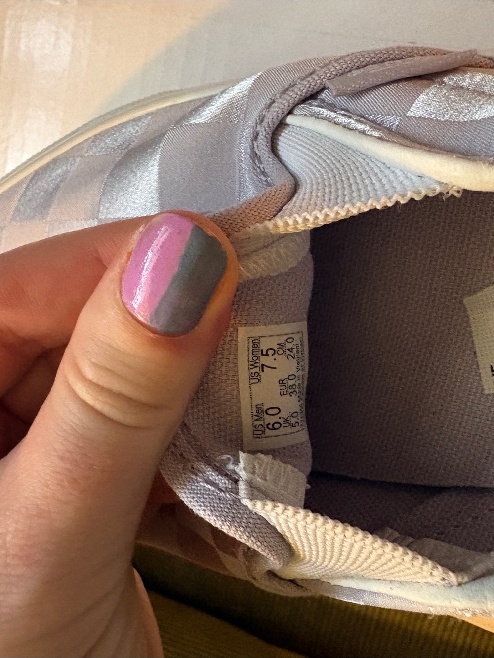 Ladies lilac platform vans - Picture 4 of 4